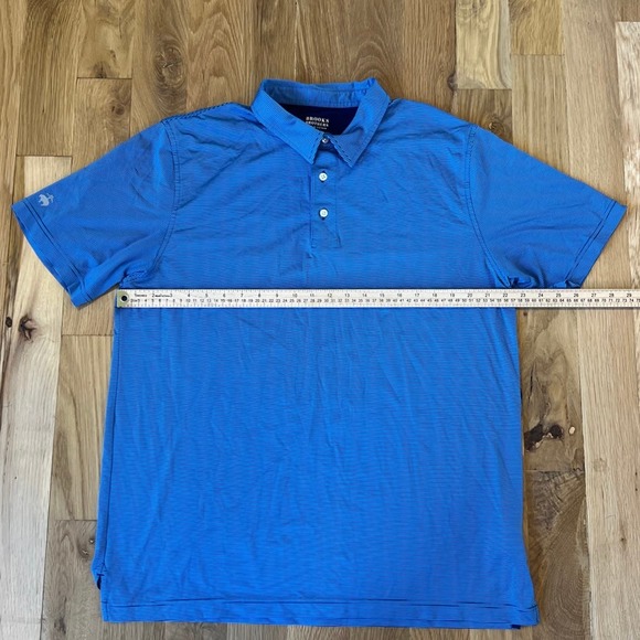 Mens Brooks Brothers Striped Athletic Polo Short Sleeved Shirt SZ XL - Picture 3 of 4